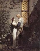 NC Wyeth Sir Tristram and La Belle Isolde in the Garden china oil painting reproduction